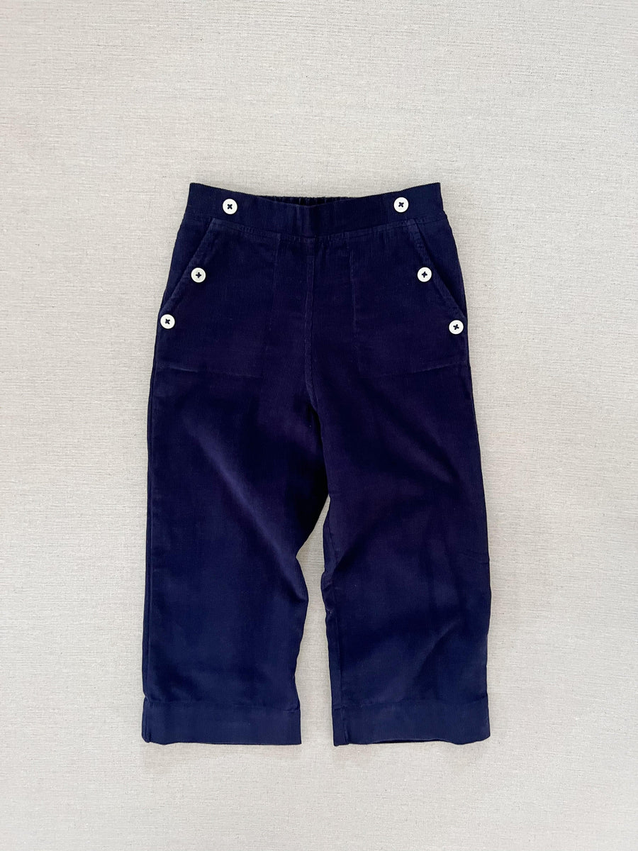 remy sailor pant in navy corduroy – mabo