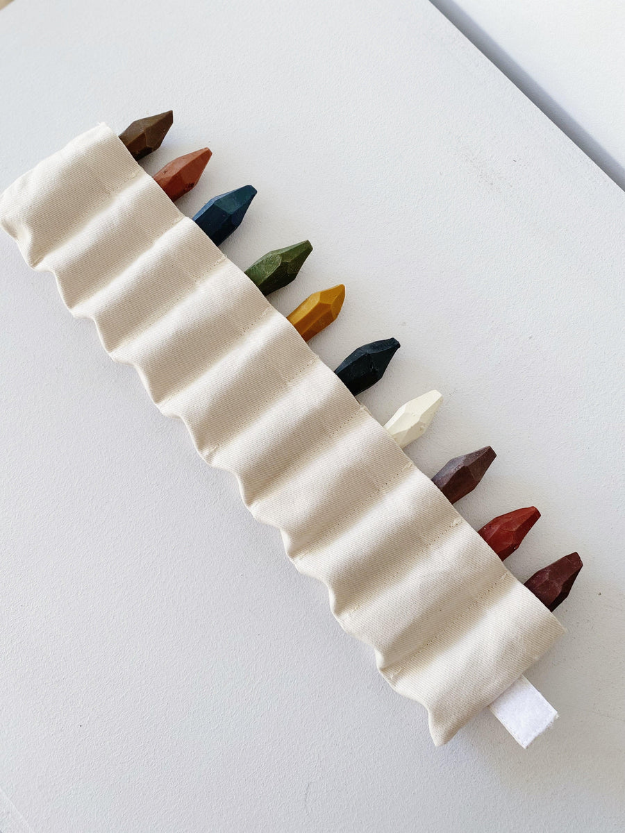 6-Piece Standard Natural & Non-Toxic Handmade Organic Beeswax Crayons-  Standard Set