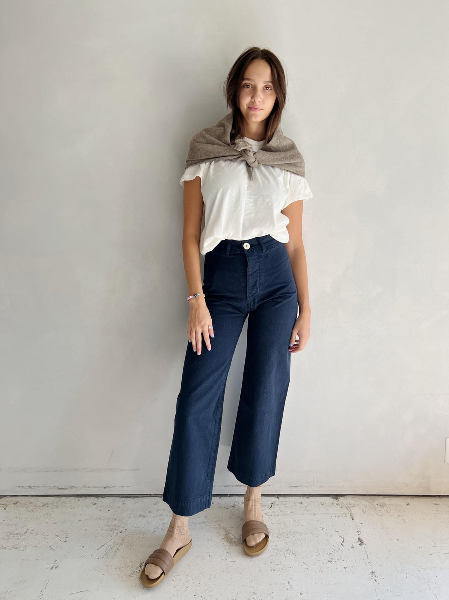 jesse kamm sailor pants tobacco BY  in Color paprika // 40 at hipSize 10 Jesse Kamm Sailor Pants Navy