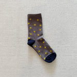 adult crew sock in spotted graphite