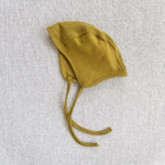 organic cotton bonnet - chartreuse