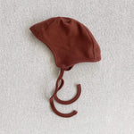 organic cotton bonnet - chestnut