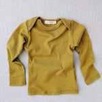 organic cotton lap tee - chartreuse