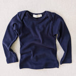 organic cotton lap tee - midnight