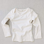 organic cotton lap tee - natural