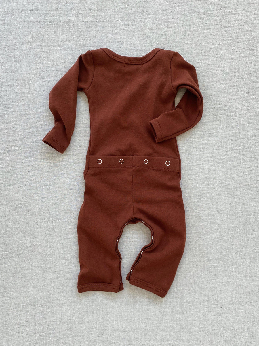 organic cotton long john chestnut mabo