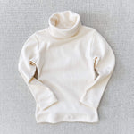 organic cotton turtleneck - natural