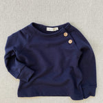 organic french terry sweatshirt - midnight