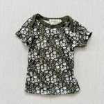 organic cotton short sleeve lap tee made with liberty of london capel
