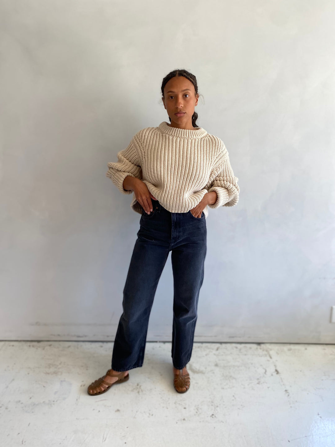 BSIDES plein jean in still black – mabo