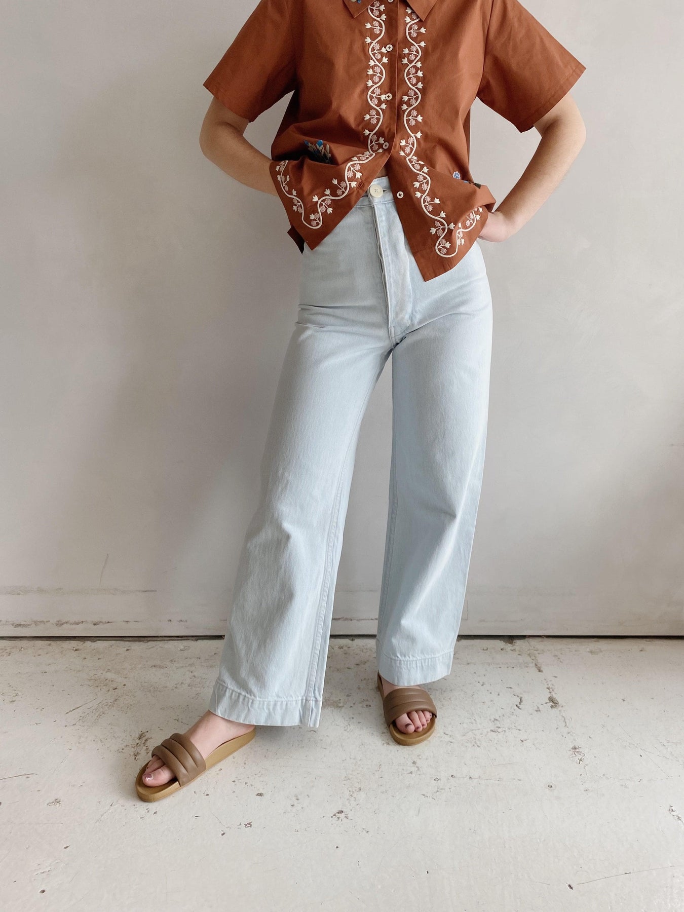 Idun  Jesse Kamm Sailor Pants in Palomino Fine Corduroy Only a few left  Now part of the Winter Sale Use code SISTE at checkout for an extra 20  off sale   