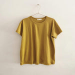 adult organic cotton tee in chartreuse