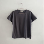 adult organic cotton tee in graphite