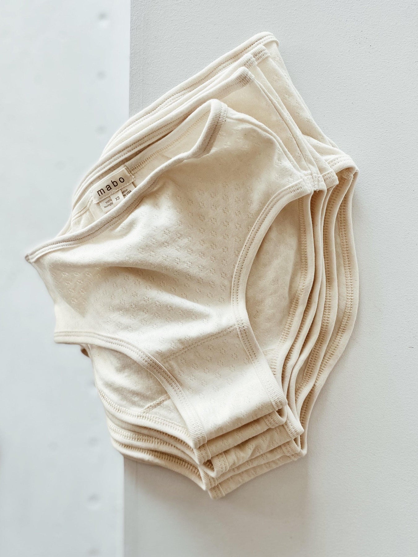 Underwear Set In Pointelle Cream Copenhagen Colors - Babyshop
