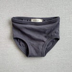 organic cotton basic underwear - graphite
