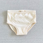 organic cotton basic underwear - natural pointelle