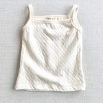 organic cotton camisole - natural pointelle