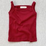organic cotton camisole - scarlet